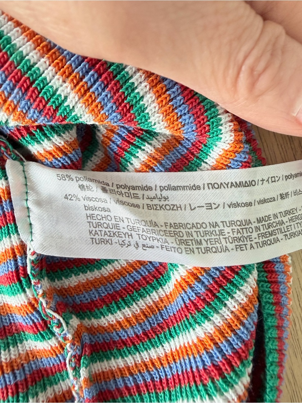 ZARA Striped Knit Dress Size Small Boho Hippie Festival - Picture 11 of 11